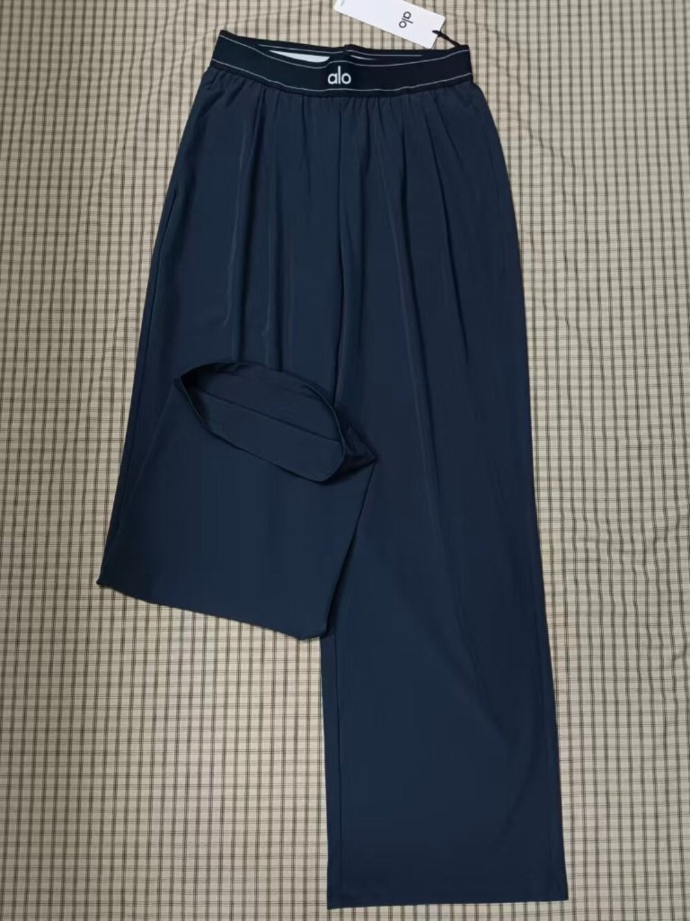ALO Yoga Suit Up Trouser,Navy Blue Wide Leg Pants,Office Travel,Chic,30"Inseam😍 - Picture 6 of 8